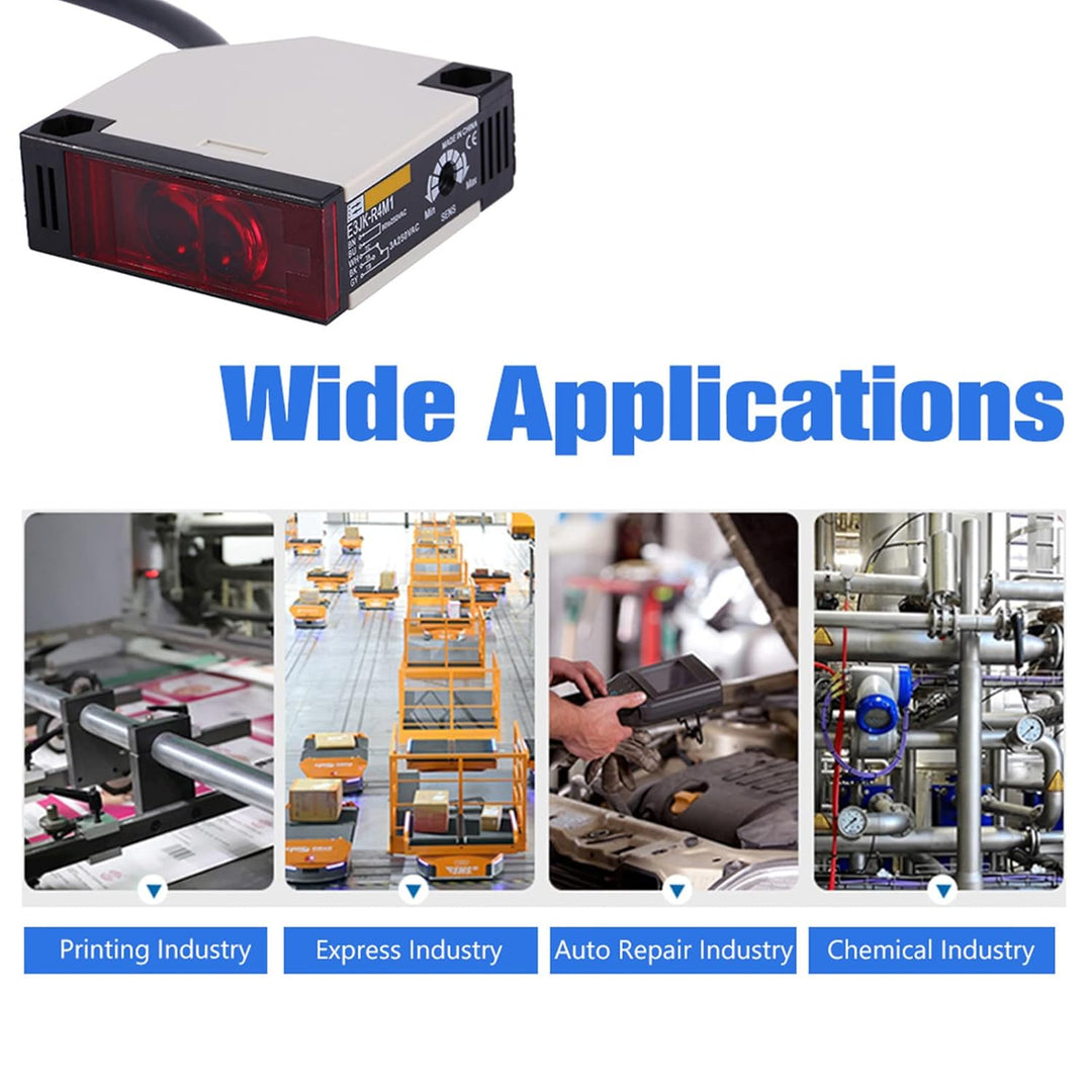 Photoelektrischer Sensorschalter Spiegelreflexion Photoelektrischer AC 90-250V 3A E3JK-R4M1 Sensorsc