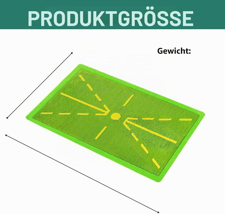 Premium-Golf-Übungsschwungmatte – Path Feedback Golf-Trainingsmatte – Schlagmatte für drinnen und dr