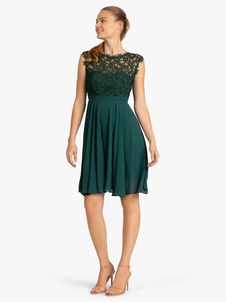 APART Fashion Damen Kleid Dress 34 Smaragd, 34 Smaragd