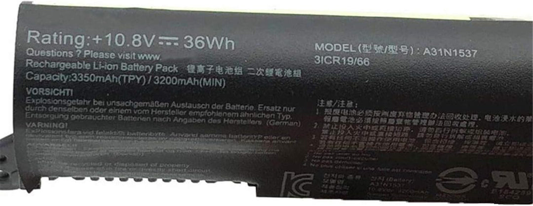 A31N1537 Laptop-Batterie für Asus Vivobook Max X441 X441N X441NA X441S X441SA X441SC X441U X441UA X4