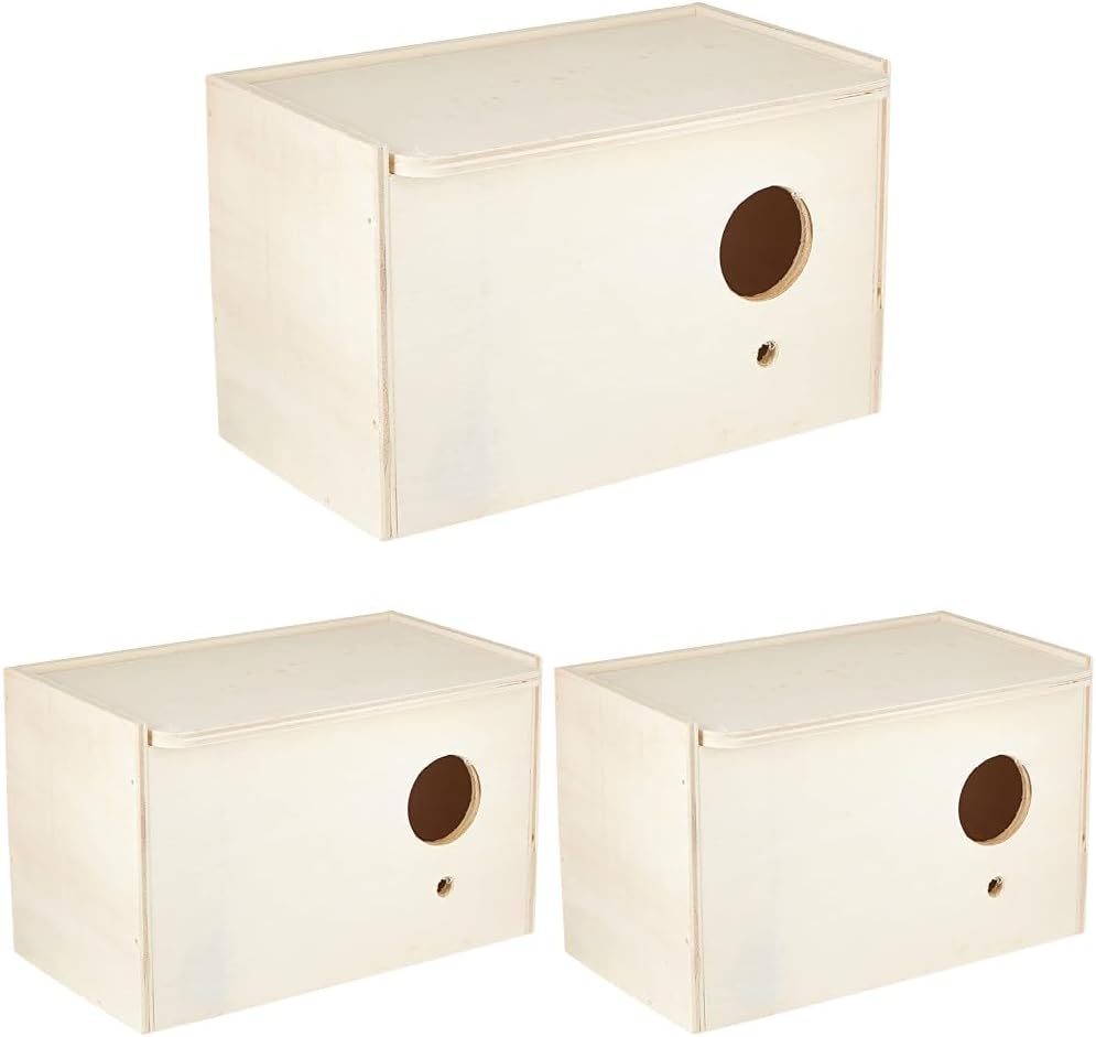 Trixie 5630 Nistkasten, 21 × 13 × 12 cm/ø 4 cm (Packung mit 3) 21 x 12 x 13 cm (Packung mit 3), 21 x