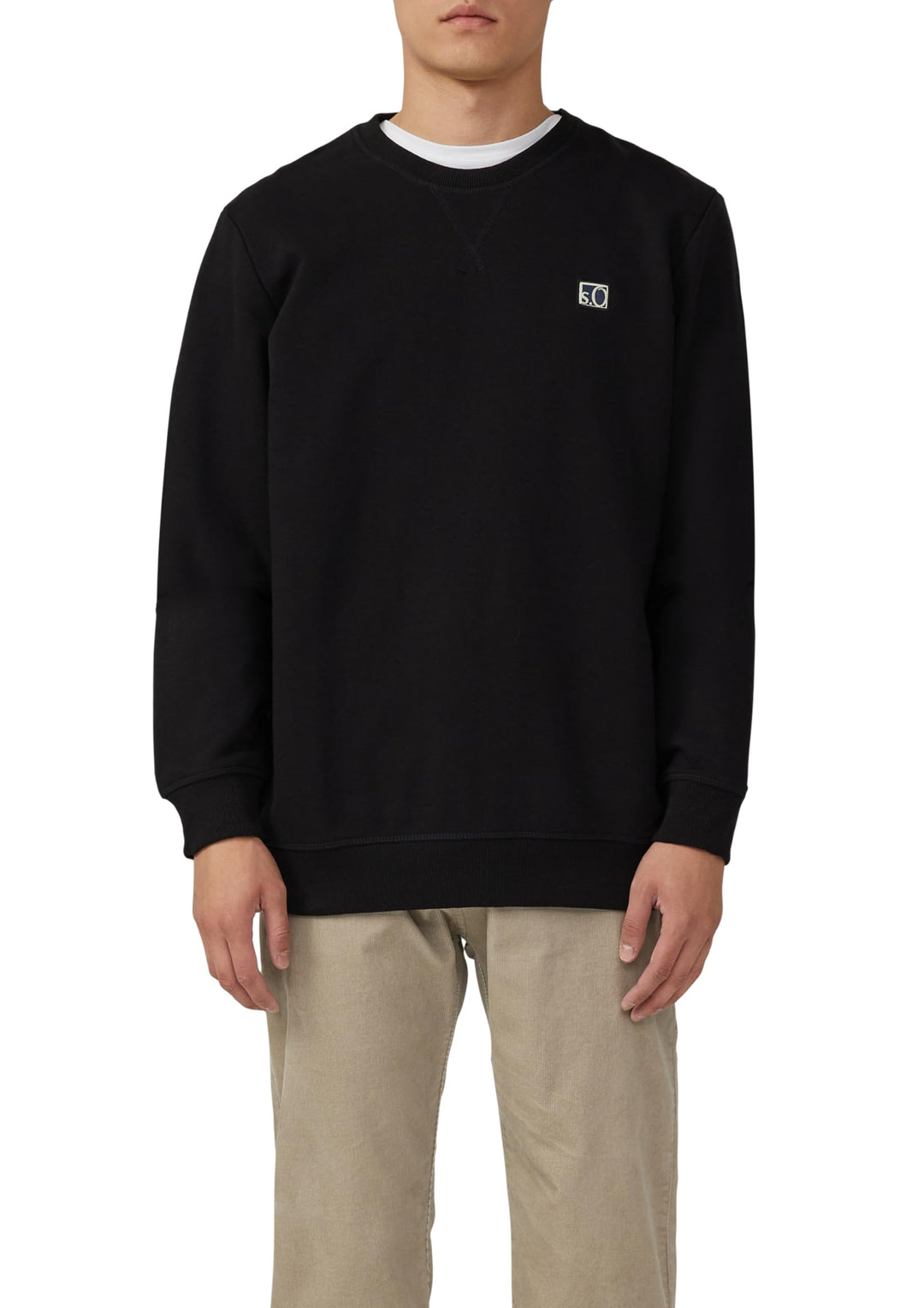 s.Oliver Sweatshirt aus Baumwollmix mit Crew Neck S 9999_schwarz, S 9999_schwarz