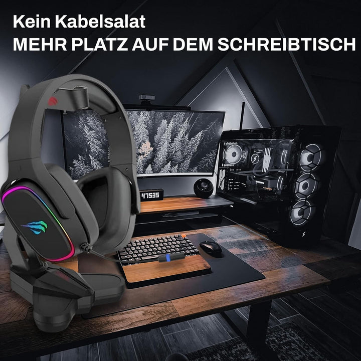 Havit GameNote Gaming Headset Halterung HY505 - Kopfhörer Ständer Für Gamer, Inspirierende Kopfhörer