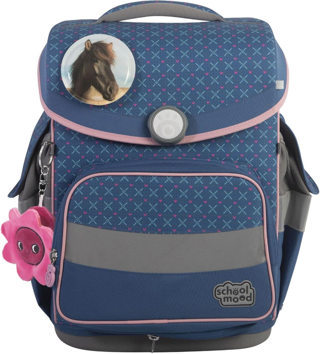 SCHOOL-MOOD Timeless Pro Schulranzenset 7-teilig 23,5L Stauraum, ergonomisches Easy Fit System für 1
