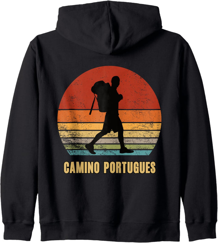 Camino Portugues Jakobsweg Santiago de Compostela Pilgern Kapuzenjacke