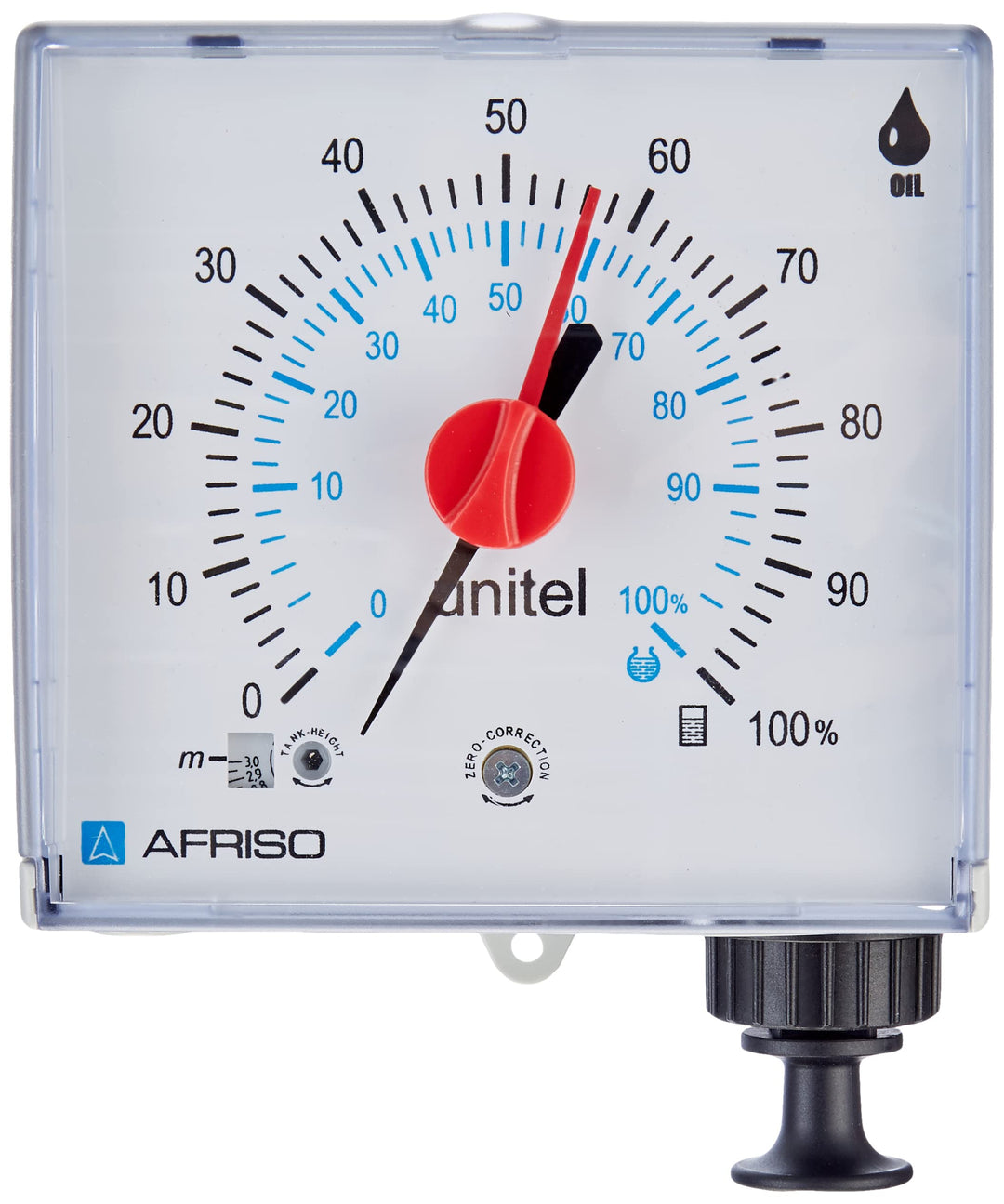 Afriso pneumatische Tankinhaltsanzeige unitel bis 50 Meter 72500, weiss