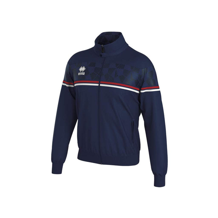 Errea Unisex fg0u0z-0206_l Mantel, Marineblau/Rot/Weiss, L