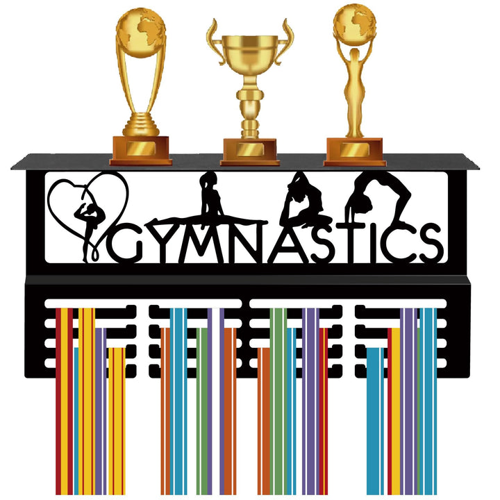 CREATCABIN Gymnastik-Medaillenaufhänger,Display,Trophäenregal,Medaillenhalter Mit Regalständer,Sport