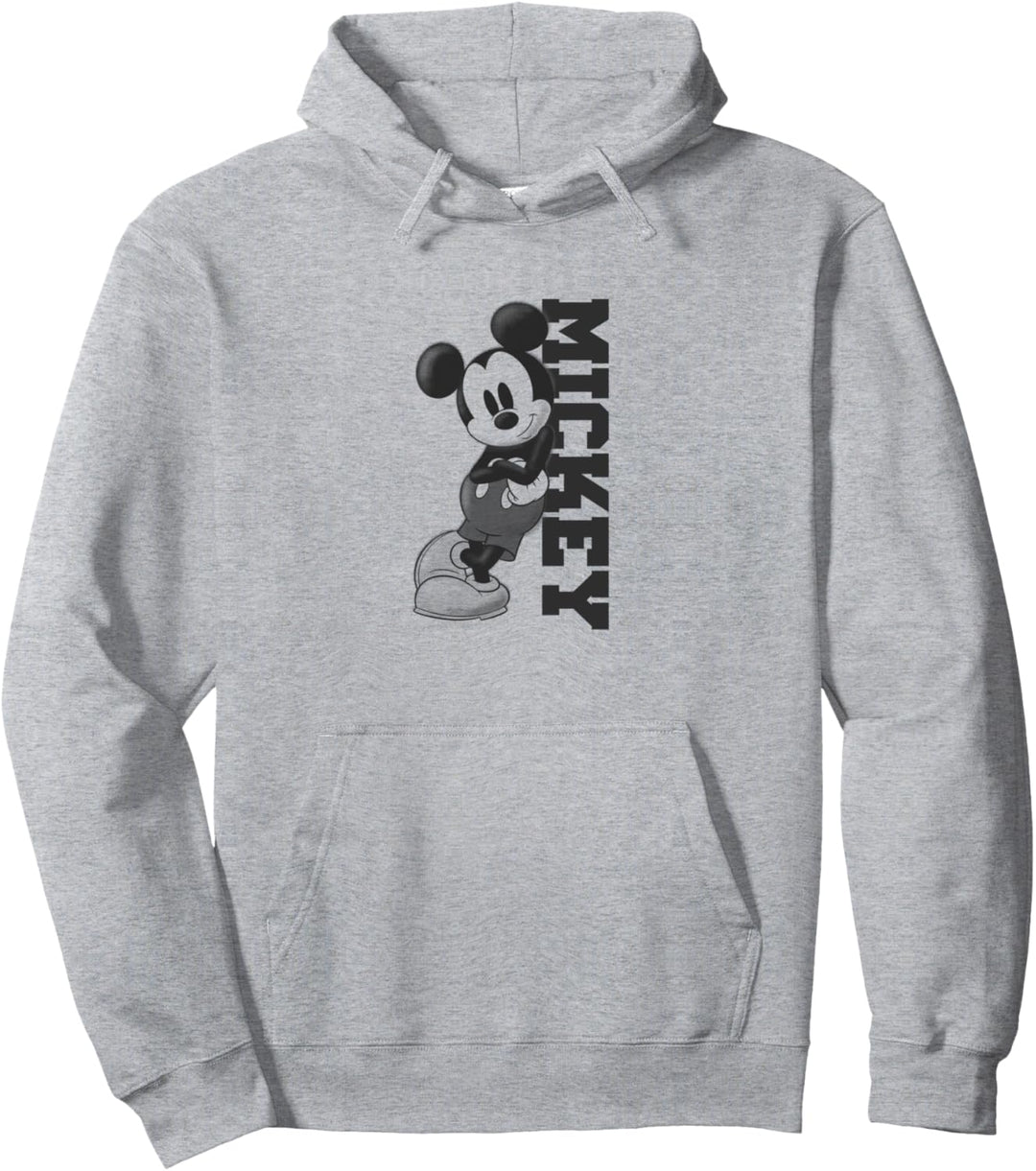 Disney Mickey Mouse Classic Lean On Black Text Pullover Hoodie