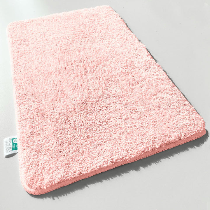 casa pura Badematte Rosa weicher, Flauschiger Badezimmerteppich in Shaggy Optik, Badvorleger rutschf
