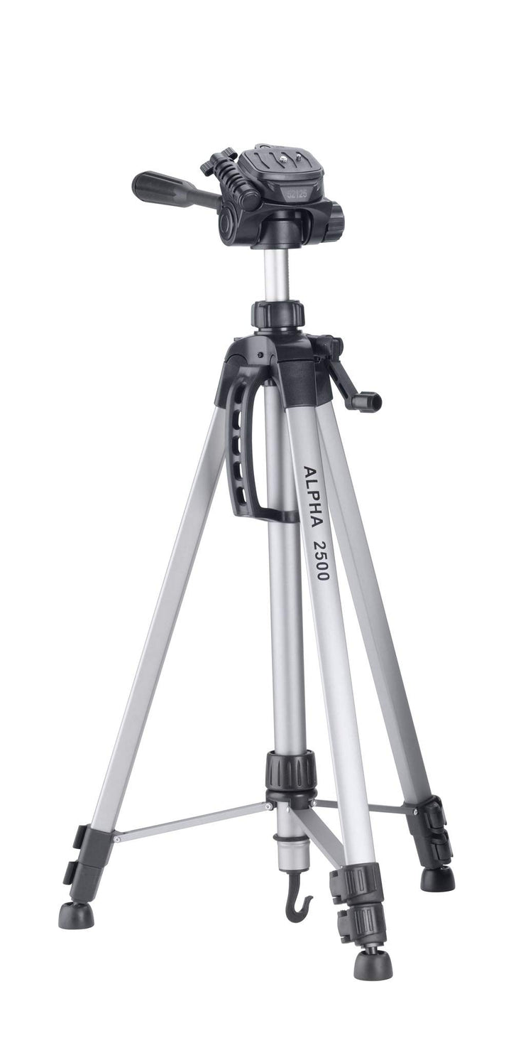 CULLMANN - 52125 - Alpha 2500 Stativ mit 3-Wege-Kopf (Auszugshöhe 165 cm, Packmass 67 cm, Tragfähigk