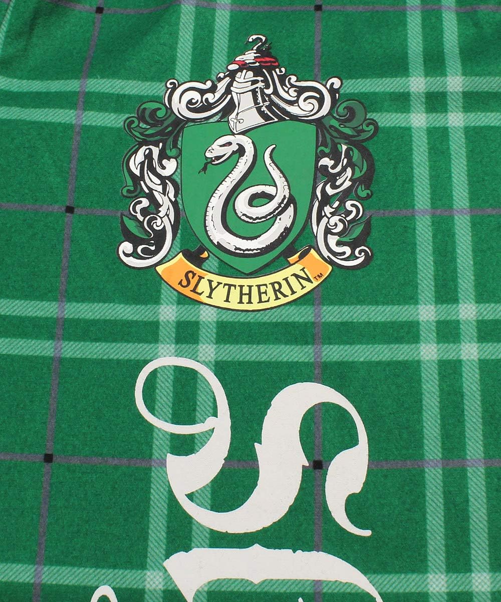 INTIMO Harry Potter Big Boys Häuser Plaid Pyjama Lounge Pants (Slytherin, 10/12)
