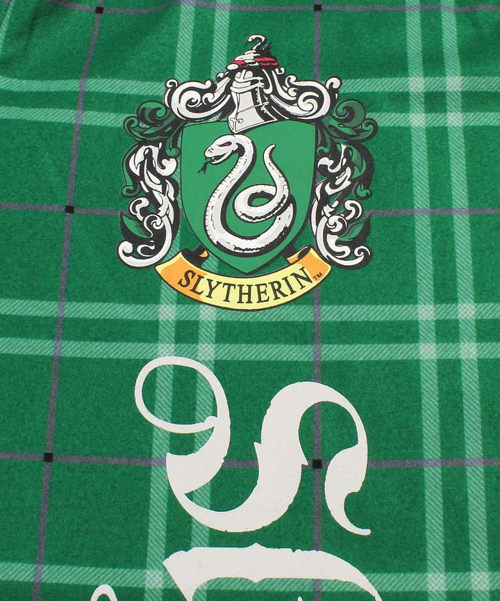 INTIMO Harry Potter Big Boys Häuser Plaid Pyjama Lounge Pants (Slytherin, 10/12)