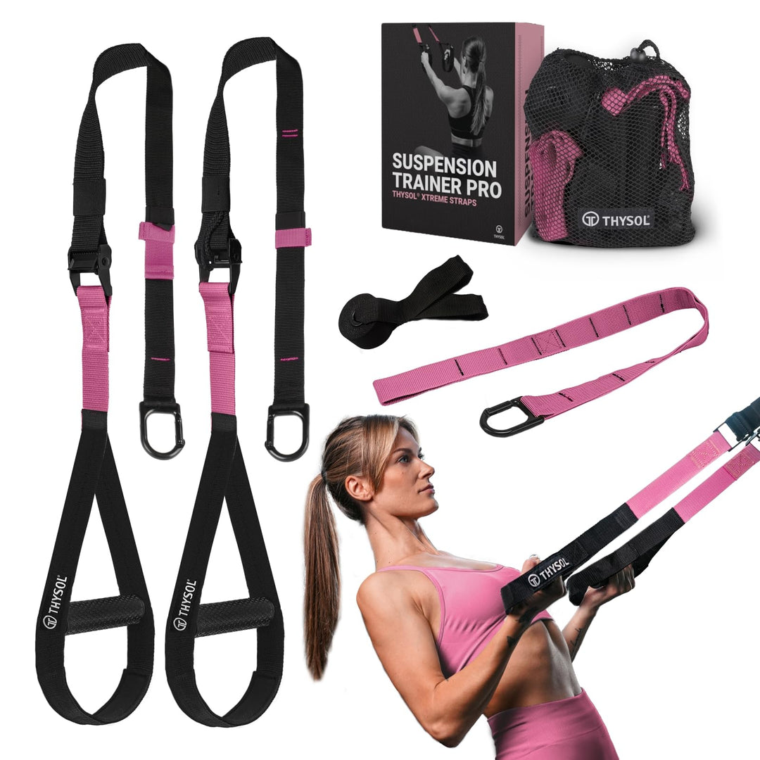 THYSOL® Resistance Trainer Pro Xtreme Straps Army | Sling Trainer Set with Adjustable Door Anchor |