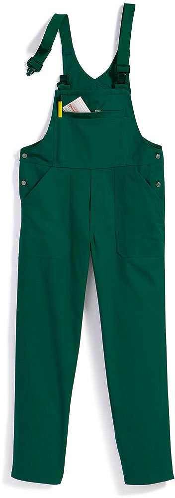 BP Cotton Plus 1409-720-74 Latzhose - Verstellbarer Bund - Dehnbare Hosenträger mit Kunststoff-Clip-