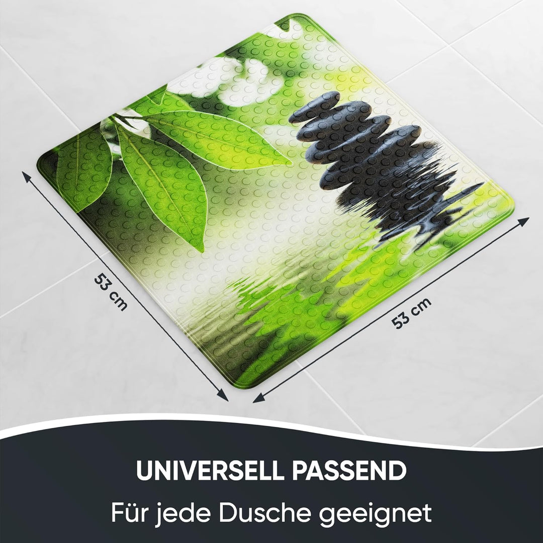 Sanilo Badematte 53 x 53 cm, rutschfeste Duschmatte für Dusche und Badewanne, Antirutschmatte maschi