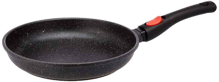 KAMBERG – 0008022 – Pfanne 26 cm – Abnehmbarer Griff – Aluminiumguss – Beschichtung in Steinoptik –