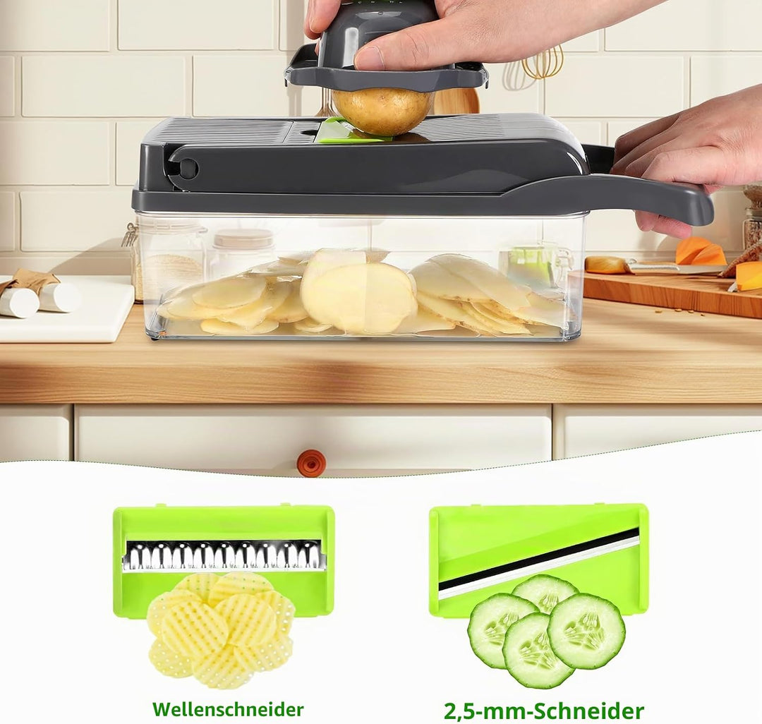 Gemüseschneider, Mandoline Gemüsehobel, 16 In 1 Mehrzweck Gemüse Schneider, Vegetable Chopper, Karto