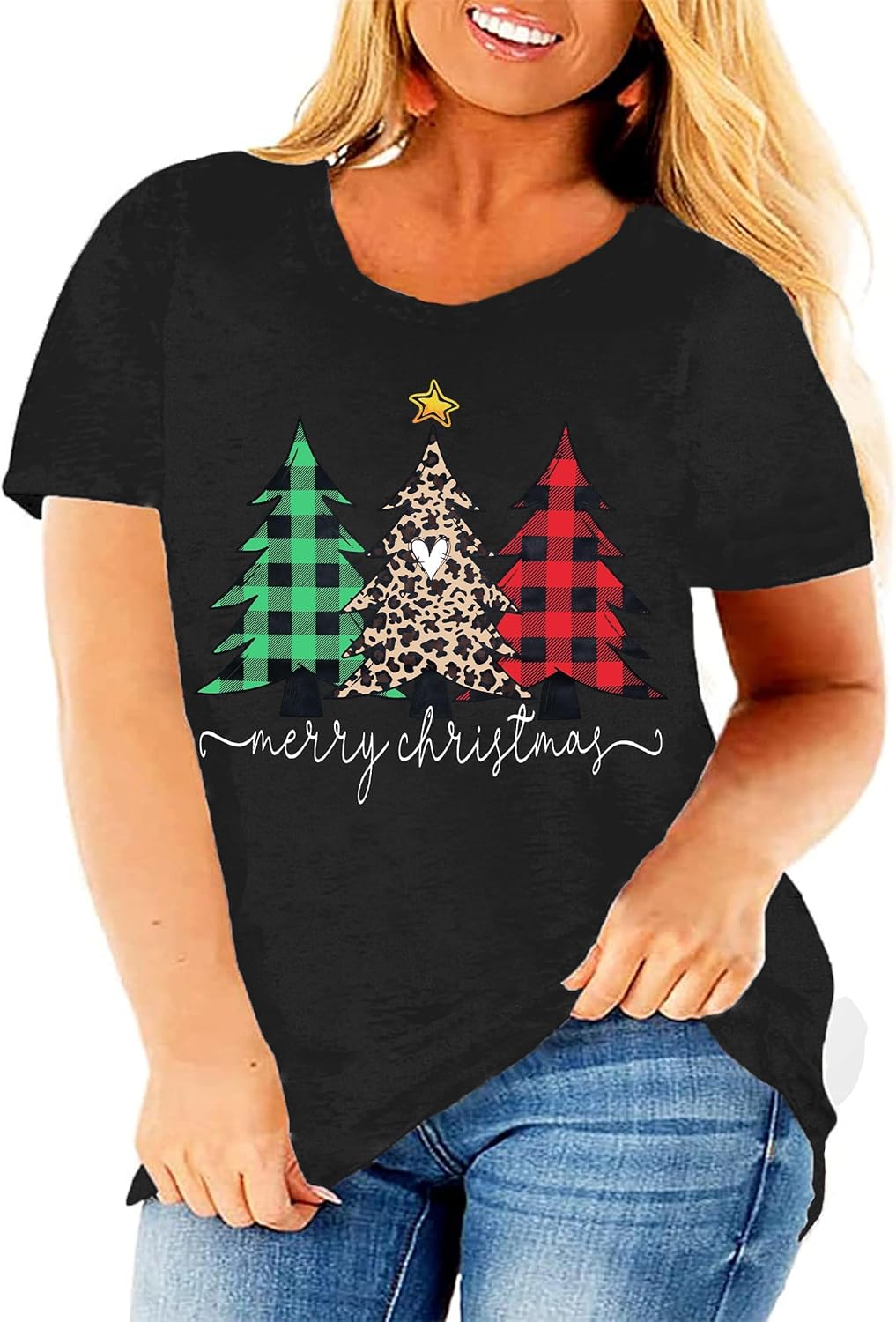 tiorhooe Weihnachts Tshirt Damen Grosse Grössen Shirt Weihnachten Oversize Geschenke Für Frauen Weih