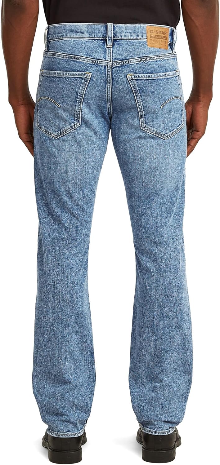 G-Star Raw Herren Jeans Mosa Straight Jeans 26W / 30L Blau (Faded Sea Point Blue D23692-d930-h078)
