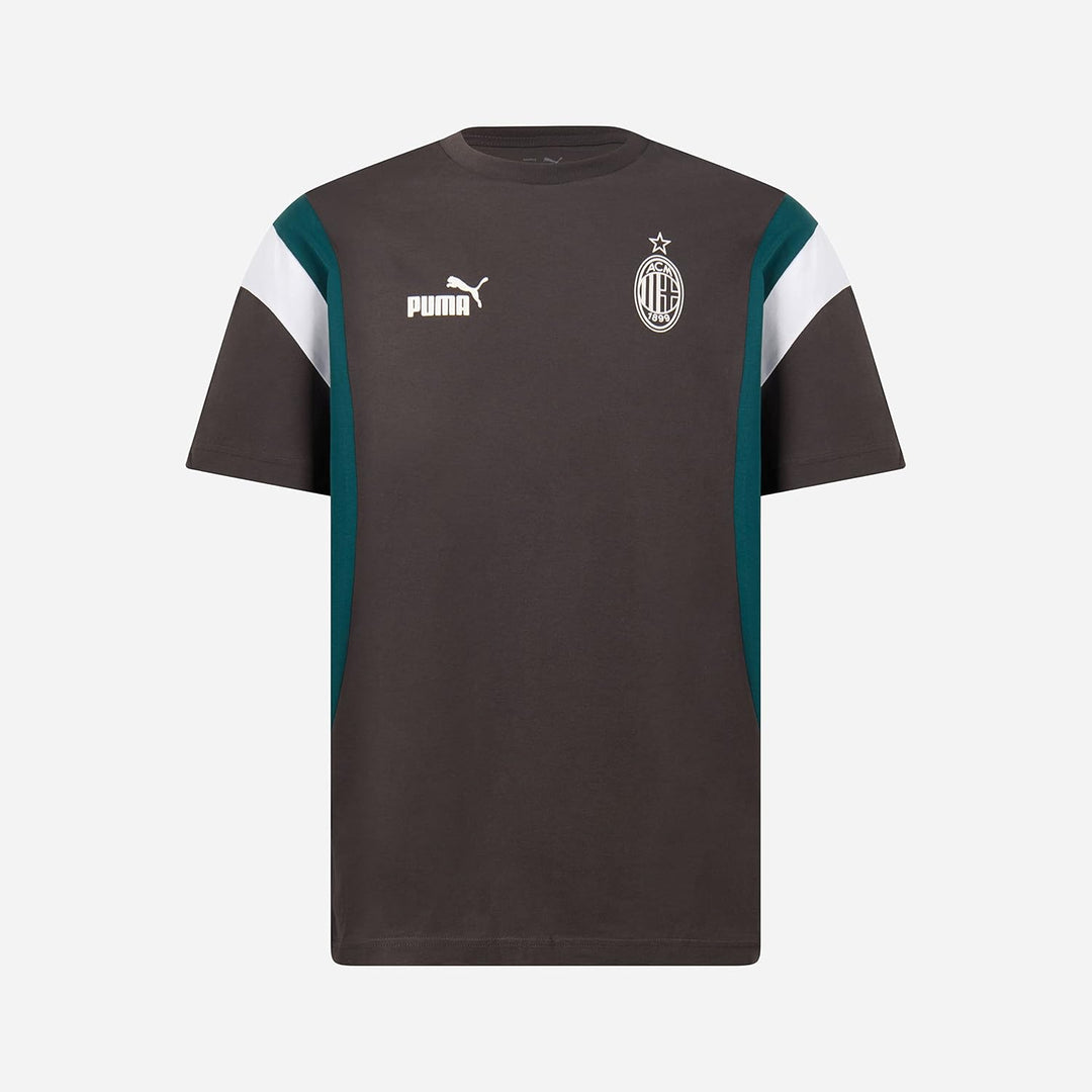 A.C. Milan Men's Ftblarchive Tee T-Shirt S Flat Dark Gray-varsity Green, S Flat Dark Gray-varsity Gr