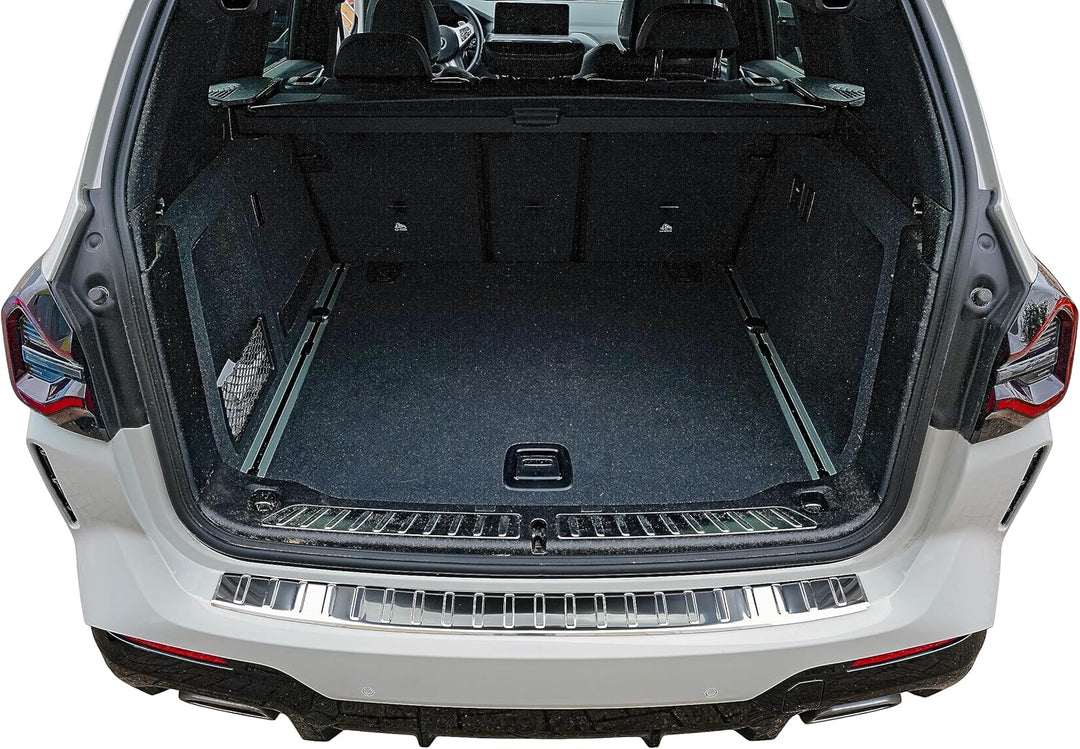 Ladekantenschutz Edelstahl CHROM kompatibel für BMW X3 LCI | G01 | BJ ab 09/2021> | premium Qualität