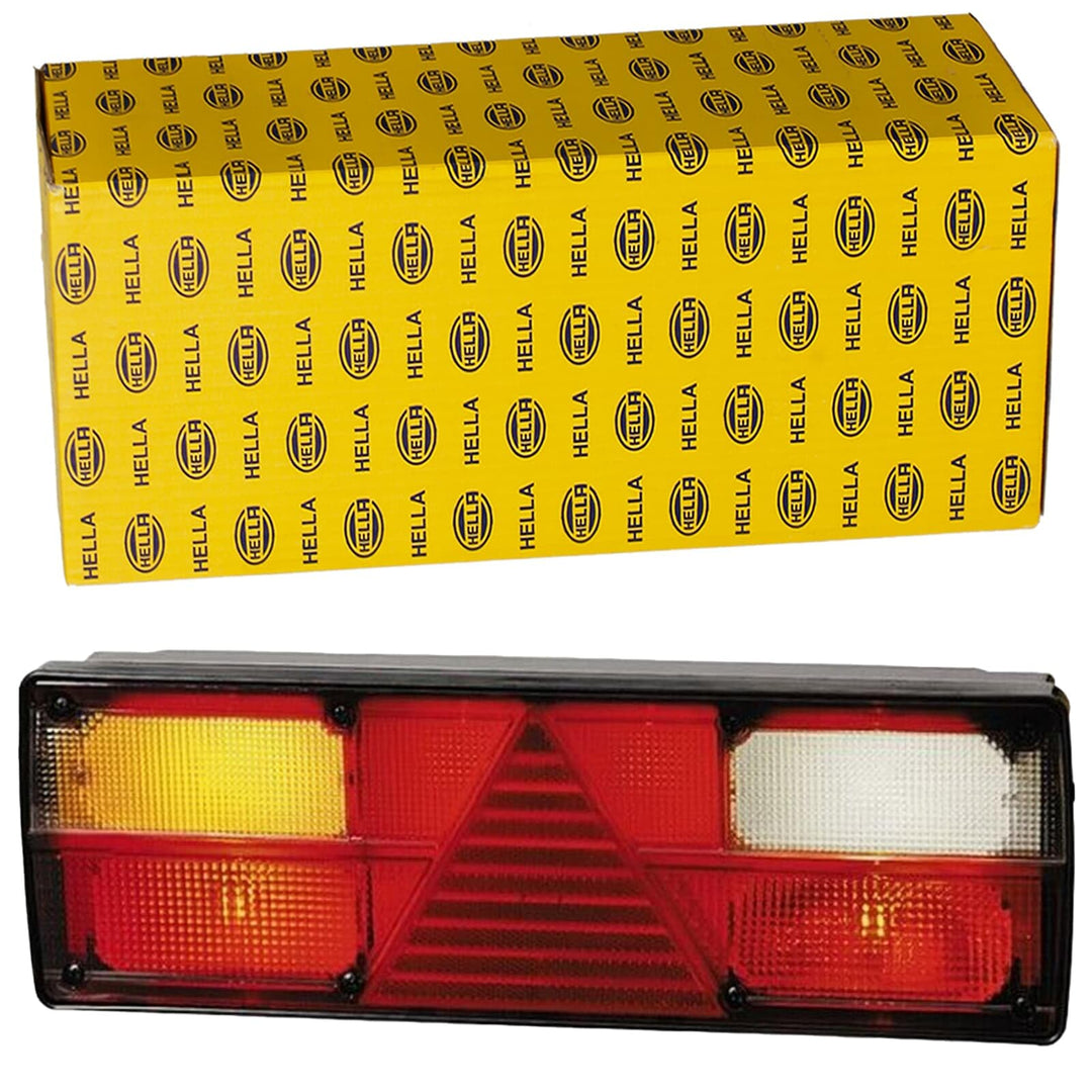 HELLA - Heckleuchte - EasyConn I - Glühlampe - 24V - Anbau/geschraubt - Lichtscheibenfarbe: mehrfarb