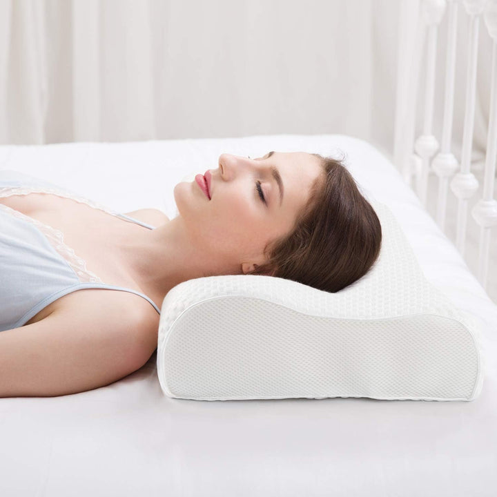 Fityou Memory Foam Kopfkissen, Nackenstützkissen Sandwich Kissen Ergonomisches Schlafkissen Abnehmba