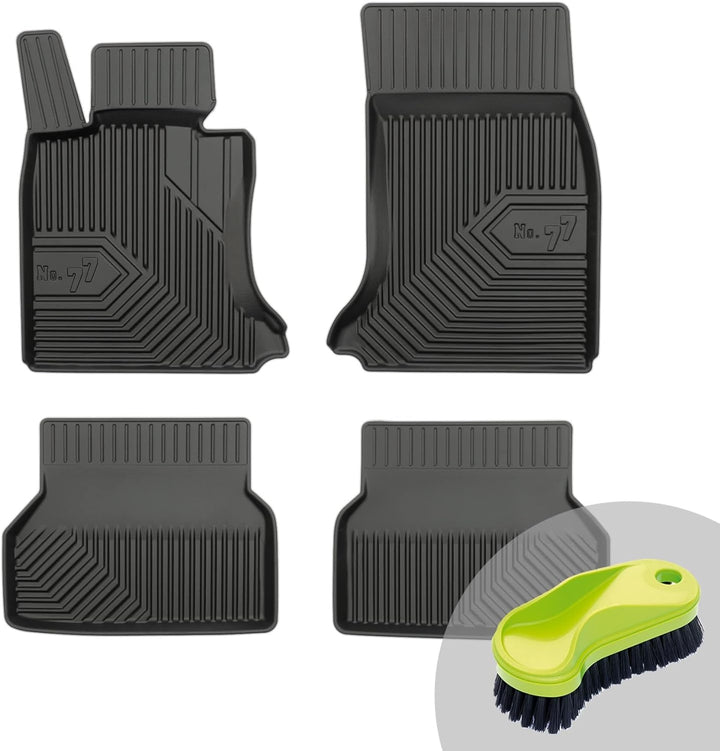 FROGUM No.77 Gummimatten Ganzjahresset von Auto Fussmatten Autofussmatten für BMW 5er E60 2003-2010,