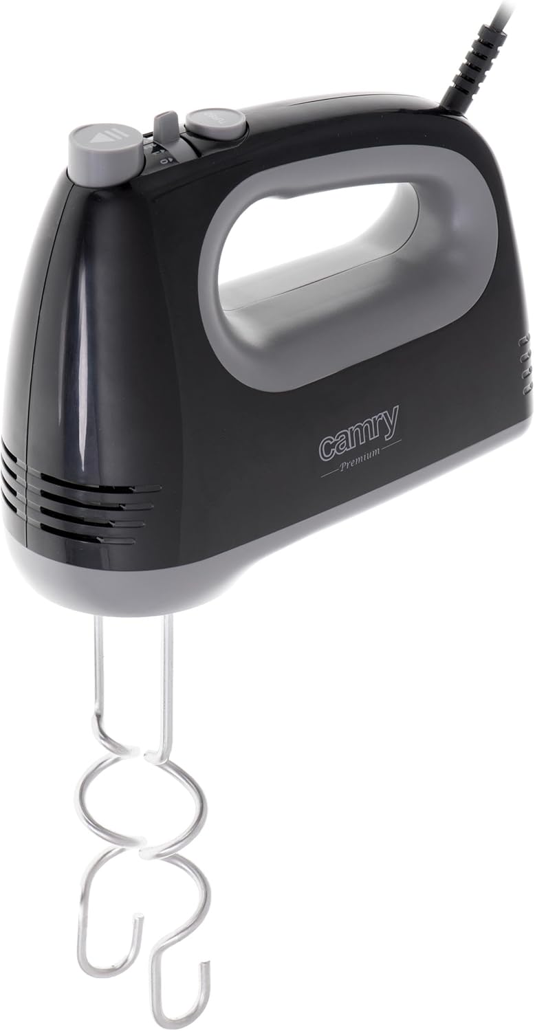 ADLER Camry Schwarz Handmixer, 750 W Leistung, Turbo-Funktion