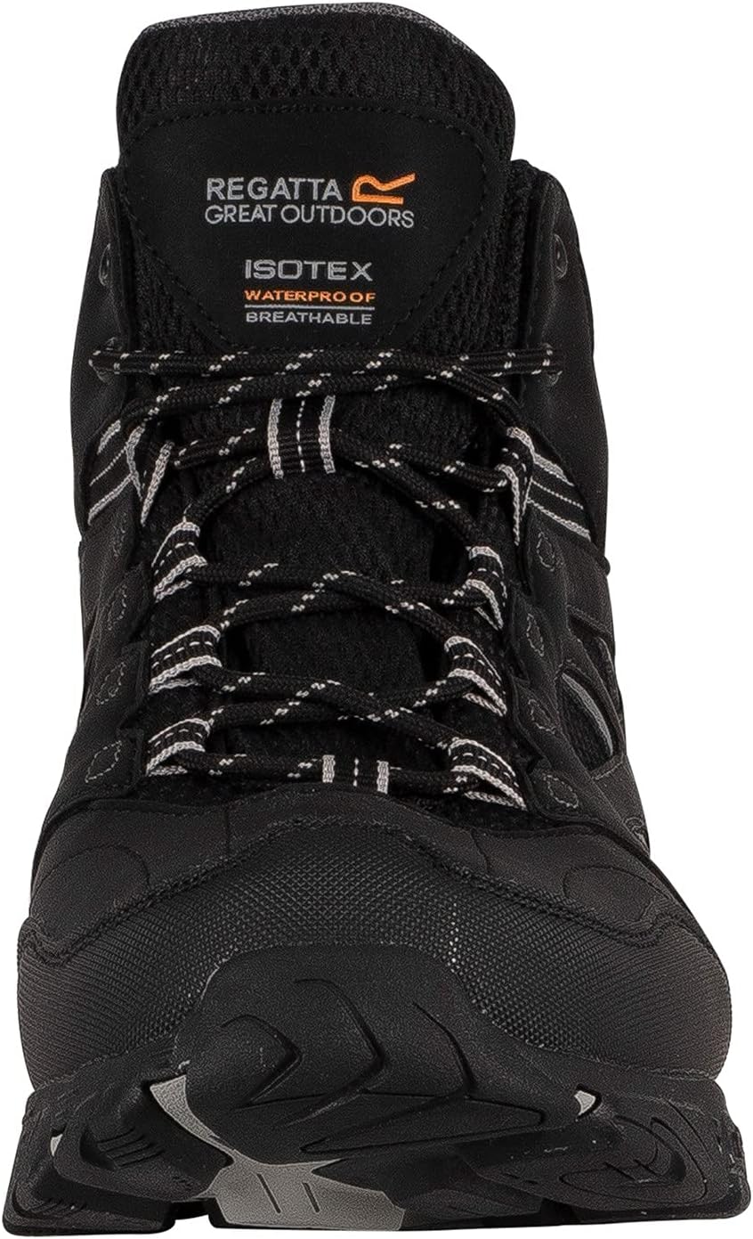Regatta Herren Holcombe Iep Mid Rise Trekking & Wanderstiefel 44 EU Black Granit, 44 EU Black Granit