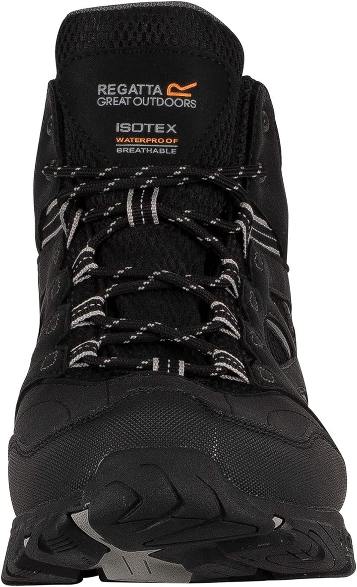 Regatta Herren Holcombe Iep Mid Rise Trekking & Wanderstiefel 44 EU Black Granit, 44 EU Black Granit