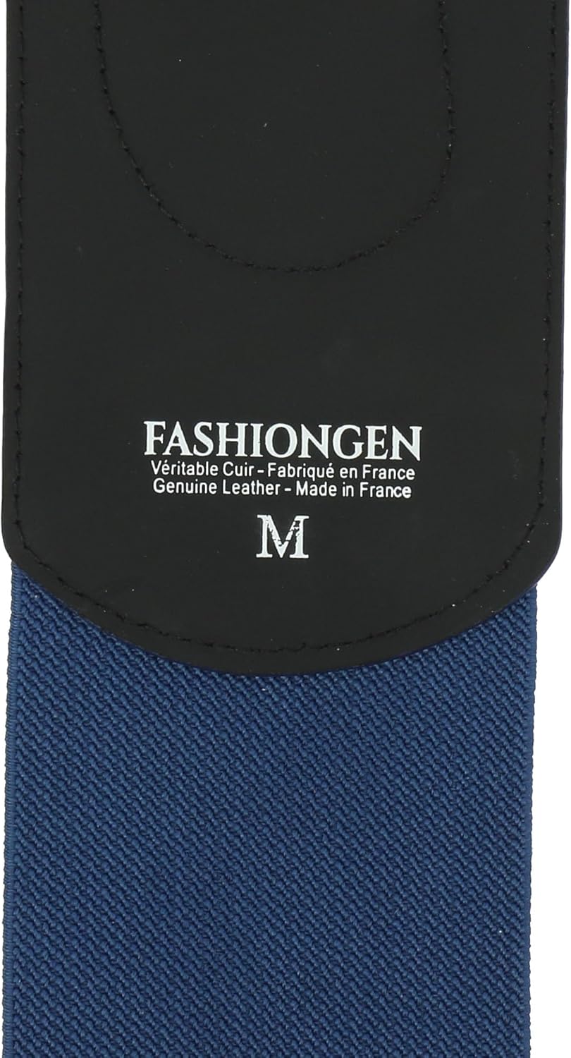 FASHIONGEN - Elastischer Damengürtel aus Rindsleder, DARLENE Blau XS, Blau XS