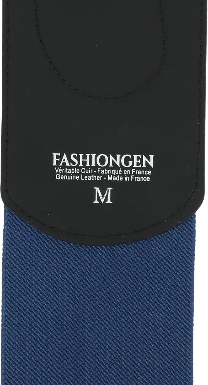 FASHIONGEN - Elastischer Damengürtel aus Rindsleder, DARLENE Blau XS, Blau XS