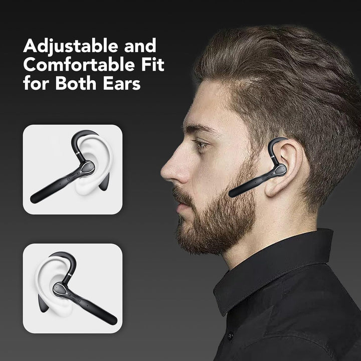 Headset Bluetooth, Headset mit Mikrofon, Bluetooth V5.3 Headset mit Noise Cancelling Mikrofon,100 St