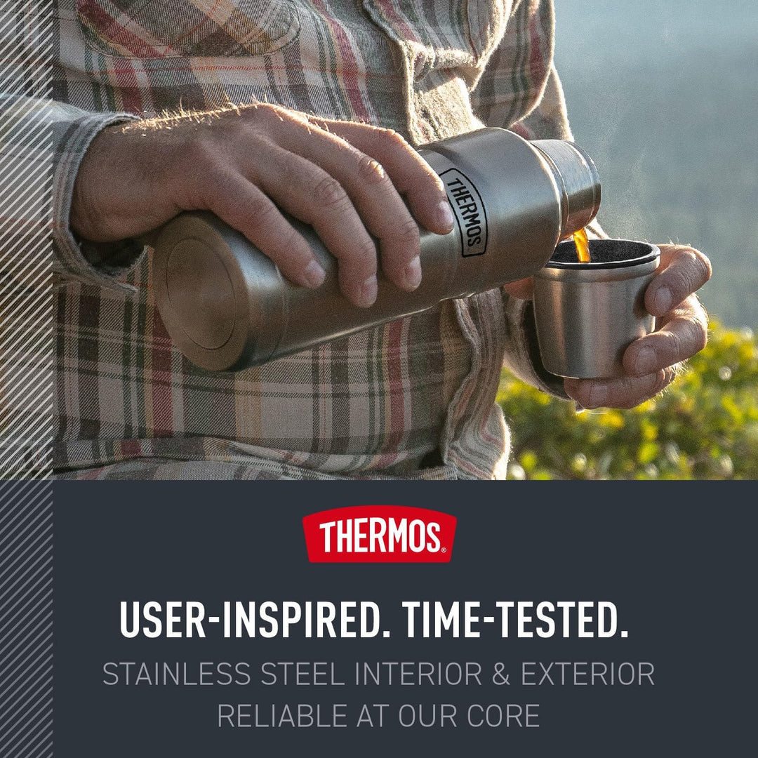 THERMOS SK2000AGTRI4 Stainless King Compact Bottle Edelstahl-Flasche, Mattgrün, Mattgrün