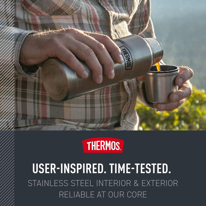 THERMOS SK2000AGTRI4 Stainless King Compact Bottle Edelstahl-Flasche, Mattgrün, Mattgrün