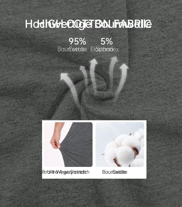 COLORFULLEAF Schlafanzughose Herren Lang Schlafhose mit Bündchen Pyjamahose für Männer Jogginghose 1