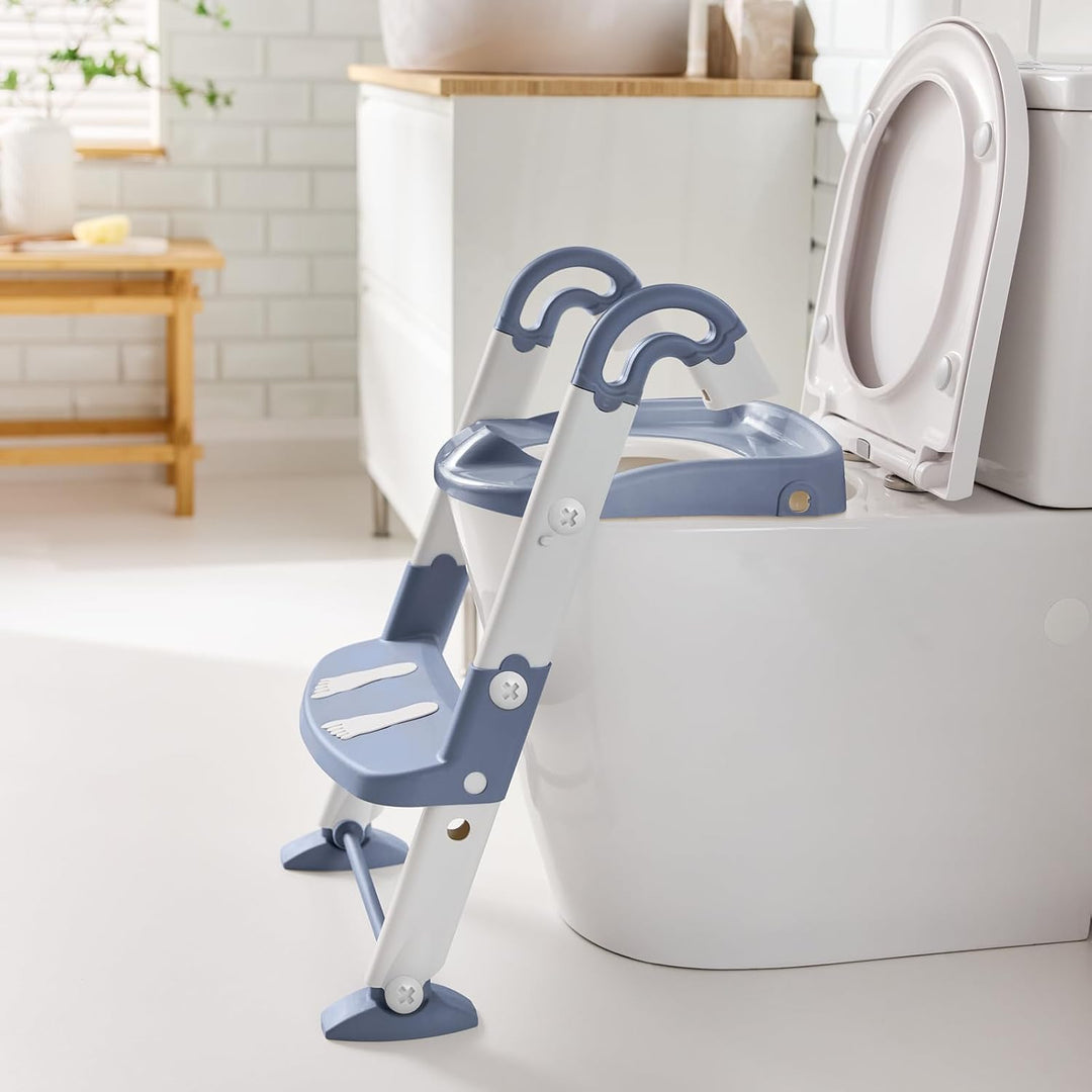 Kidskit Toilettentrainer 3in1, 3-farbig - Babytoilettentrainer - Toilettentrainer - Babyleiter - Bab