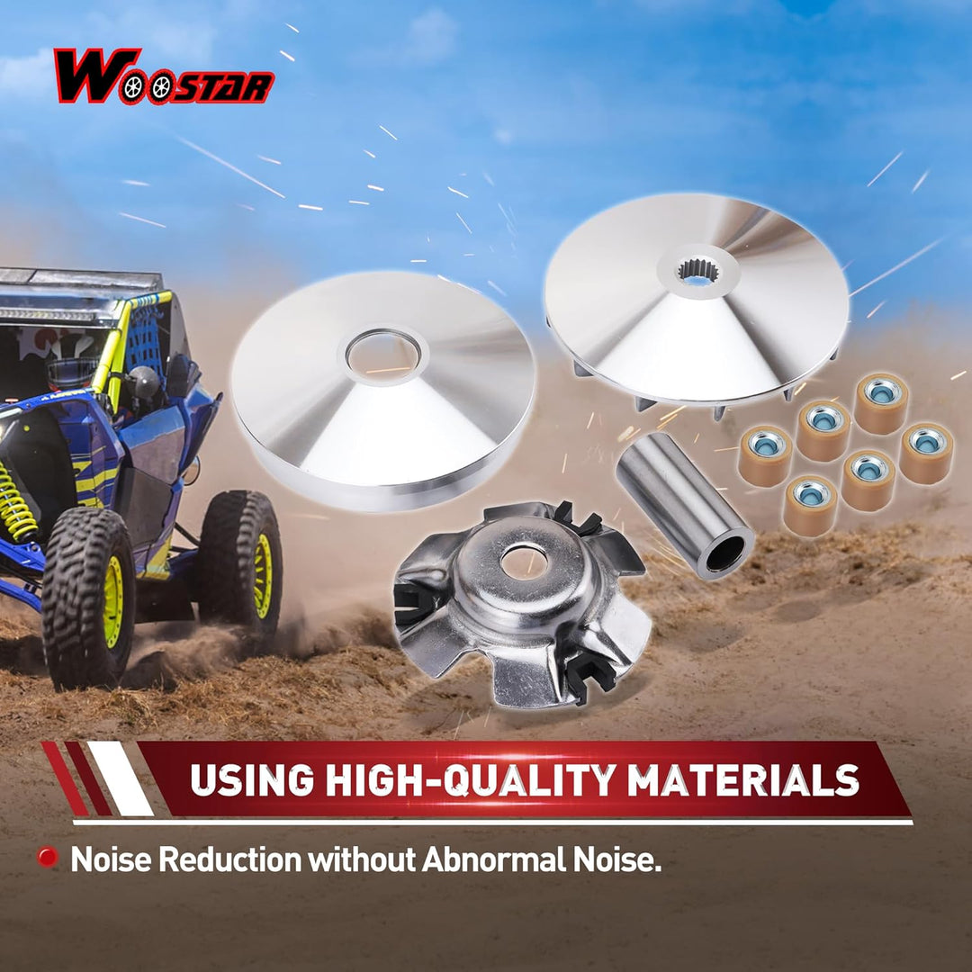 WOOSTAR Komplette Variatorrollen Baugruppe Ersatz für 4 Takt GY6 125ccm 150ccm Roller Go Kart 152QMI