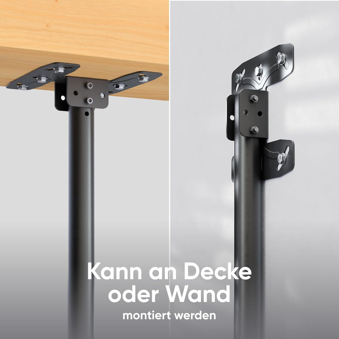 ONKRON TV Deckenhalterung für 32-80 Zoll Fernseher bis 68 kg, Deckenhalterung für Fernseher höhenver