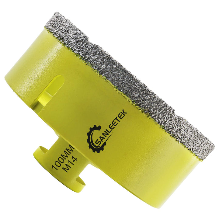 Diamant-Fliesenbohrer 100mm SANLEETEK Vakuumgelötet Diamant-Lochsäge für Keramik Porzellan Marmor Gr
