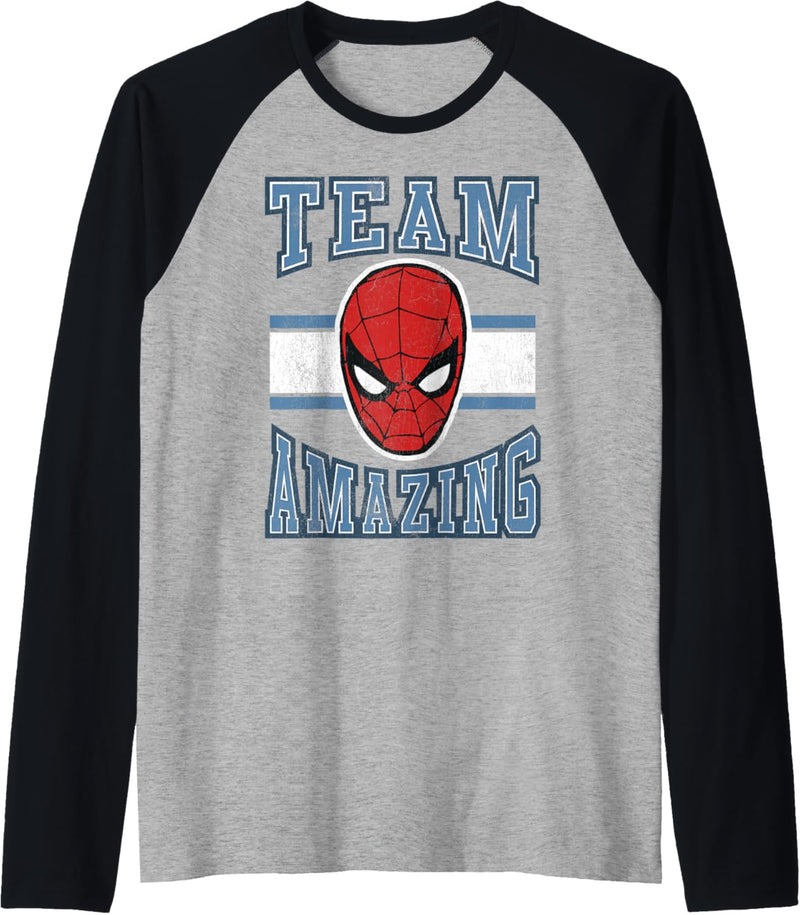 Marvel Spider-Man Team Amazing Logo Raglan