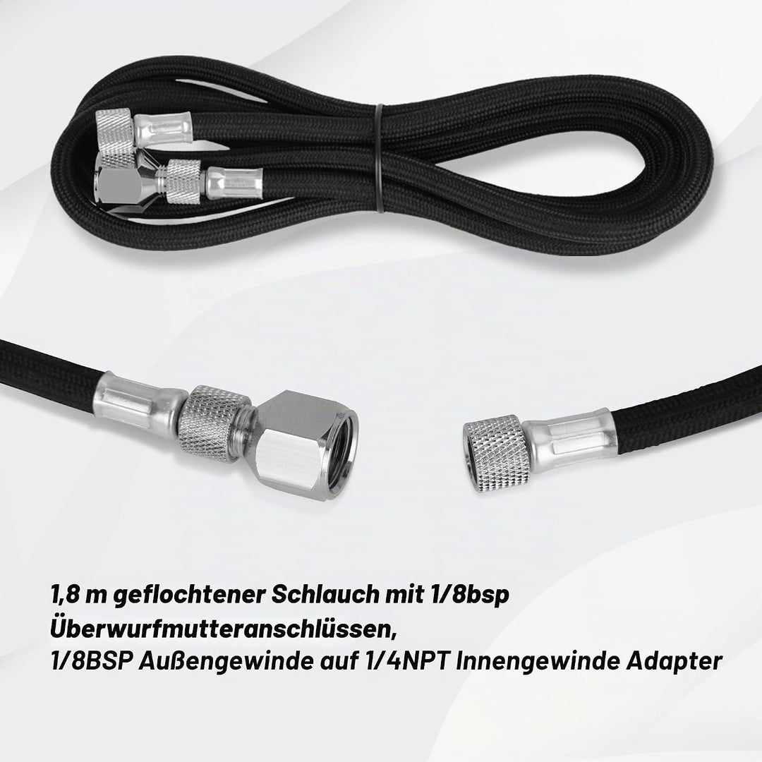Airbrush Fengda FE-183K Präzisions-Dual-Action-Airbrush-Set für Schwerkraftzufuhr mit 3 Körbchengrös