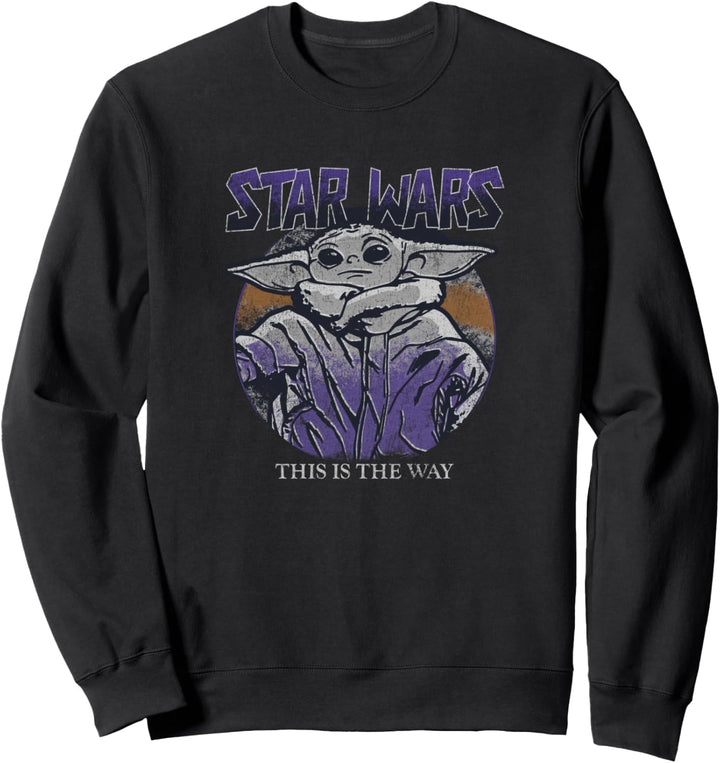 Star Wars: The Mandalorian The Child Purple Hue Portrait Sweatshirt
