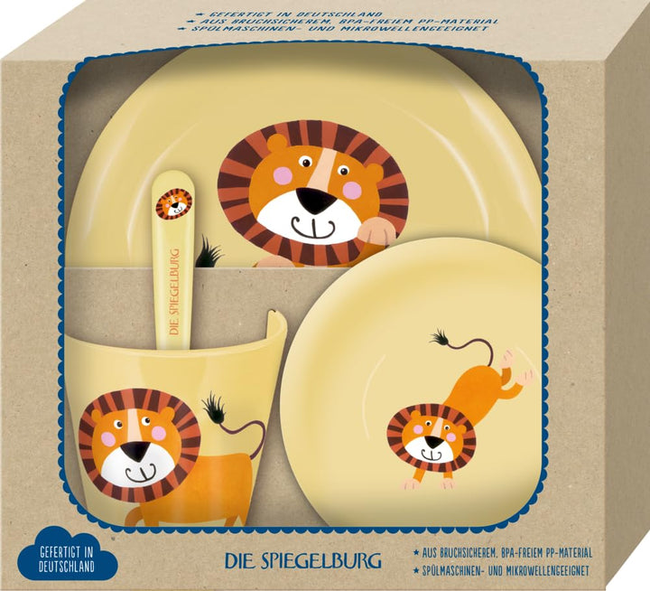 DIE SPIEGELBURG - Geschirr Geschenkset Löwe - Freche Rasselbande