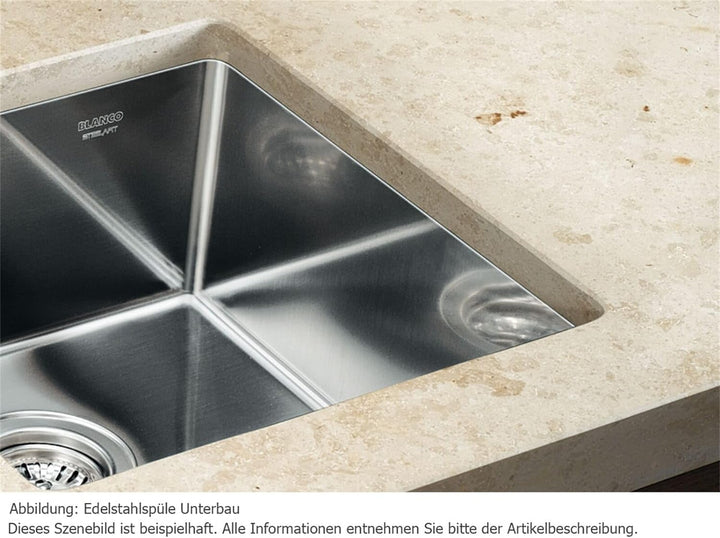 BLANCO ANDANO 400-U | Edelstahl | Einbauart: Unterbau | ohne Ablauffernbedienung | 45er Unterschrank