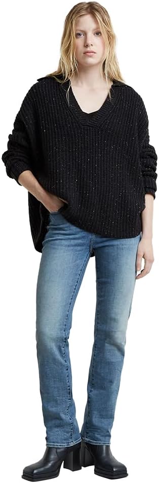 G-Star Raw Damen Strace Straight Jeans 23W / 28L Blau (Sun Faded Niagara D23951-c051-d898), 23W / 28