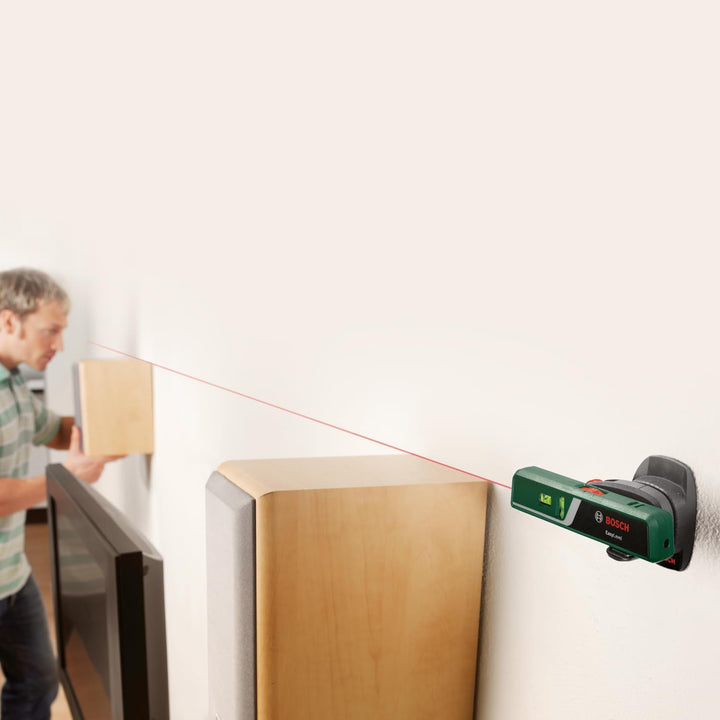 Bosch Home and Garden Bosch Laser-Wasserwaage EasyLevel mit Wandhalterung (Laserlinie zur flexiblen