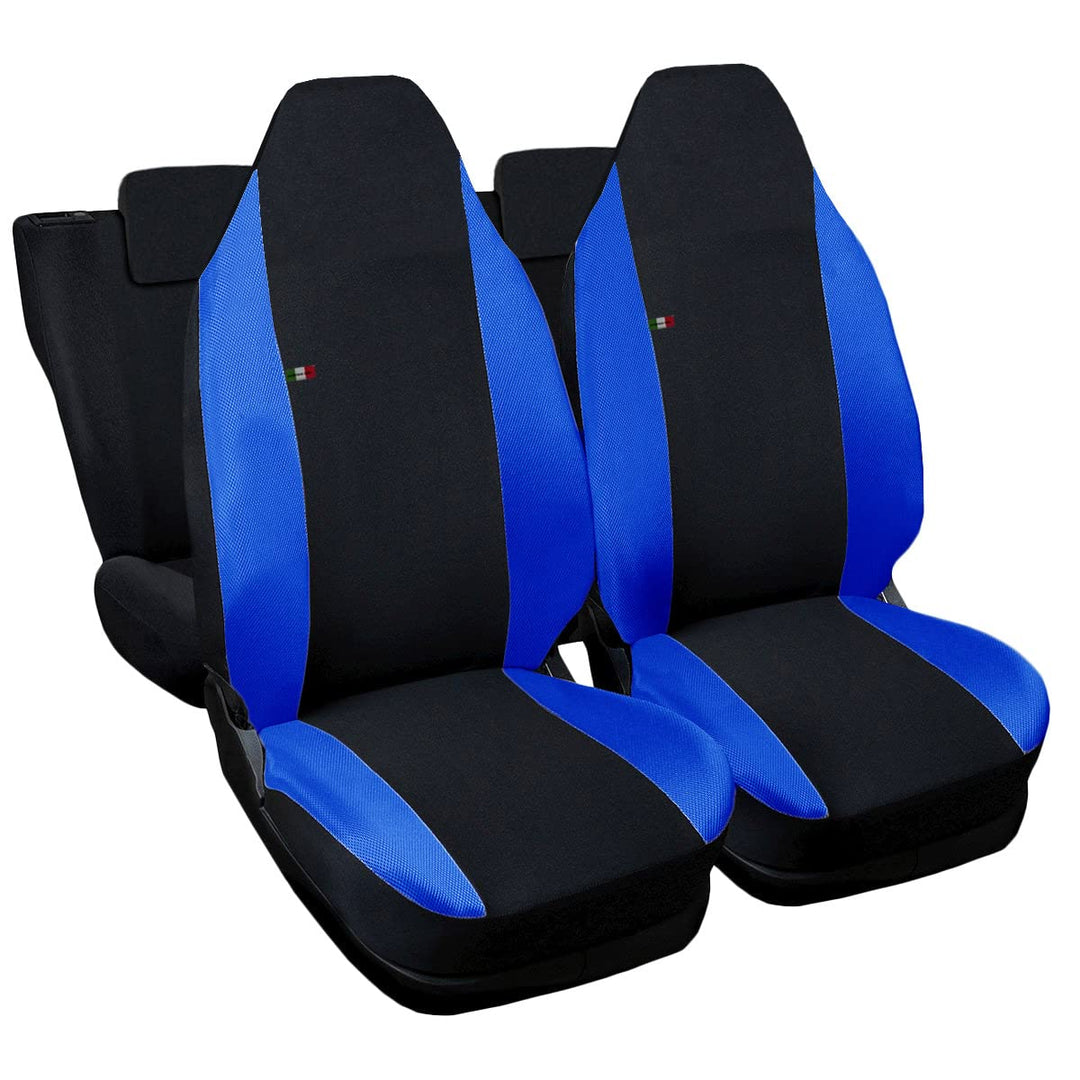 Lupex Shop Sitzbezüge für Smart, 1. Serie, schwarz/königsblau